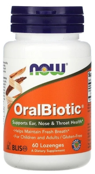 Купить NOW пробиотик OralBiotic №60 леденцов в Алматы – Магазин на Kaspi.kz