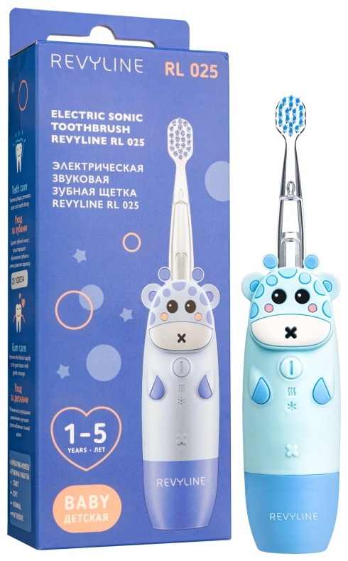 Revyline звуковая щетка RL025 Kids щетина мягкая синий