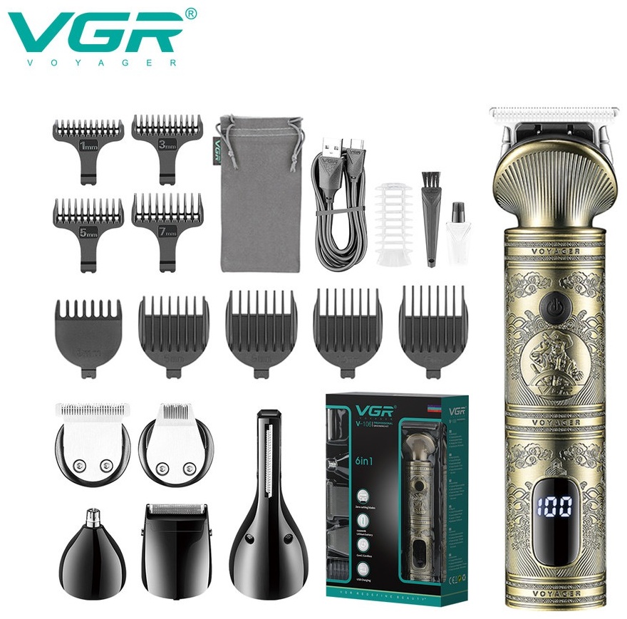 VGR Professional триммер VGR-106 золотой