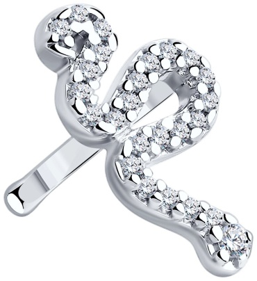 Серьги SOKOLOV 94170235 вес 1.27 г серебро, фианит