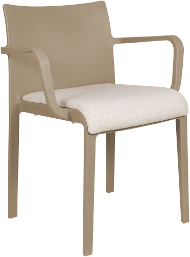 Стул QURMET NUOVO ARM SOFT, 76x46x54 см, светло-коричневый