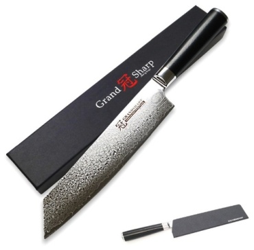Шеф-нож GRANDSHARP DMS-102K, лезвие: дамасская сталь 1 шт