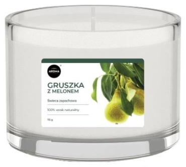 Ароматическая свеча Aroma Home Груша с дыней 83941 5.7 см, 1 шт