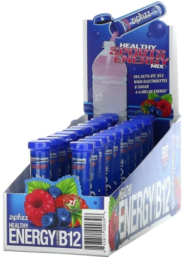 Healthy Energy Mix With Vitamin B12 голубика и малина порошок 11 мл