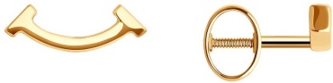 Пусеты SOKOLOV EAR-SO-585-075798 вес 1.18 г золото, без вставок