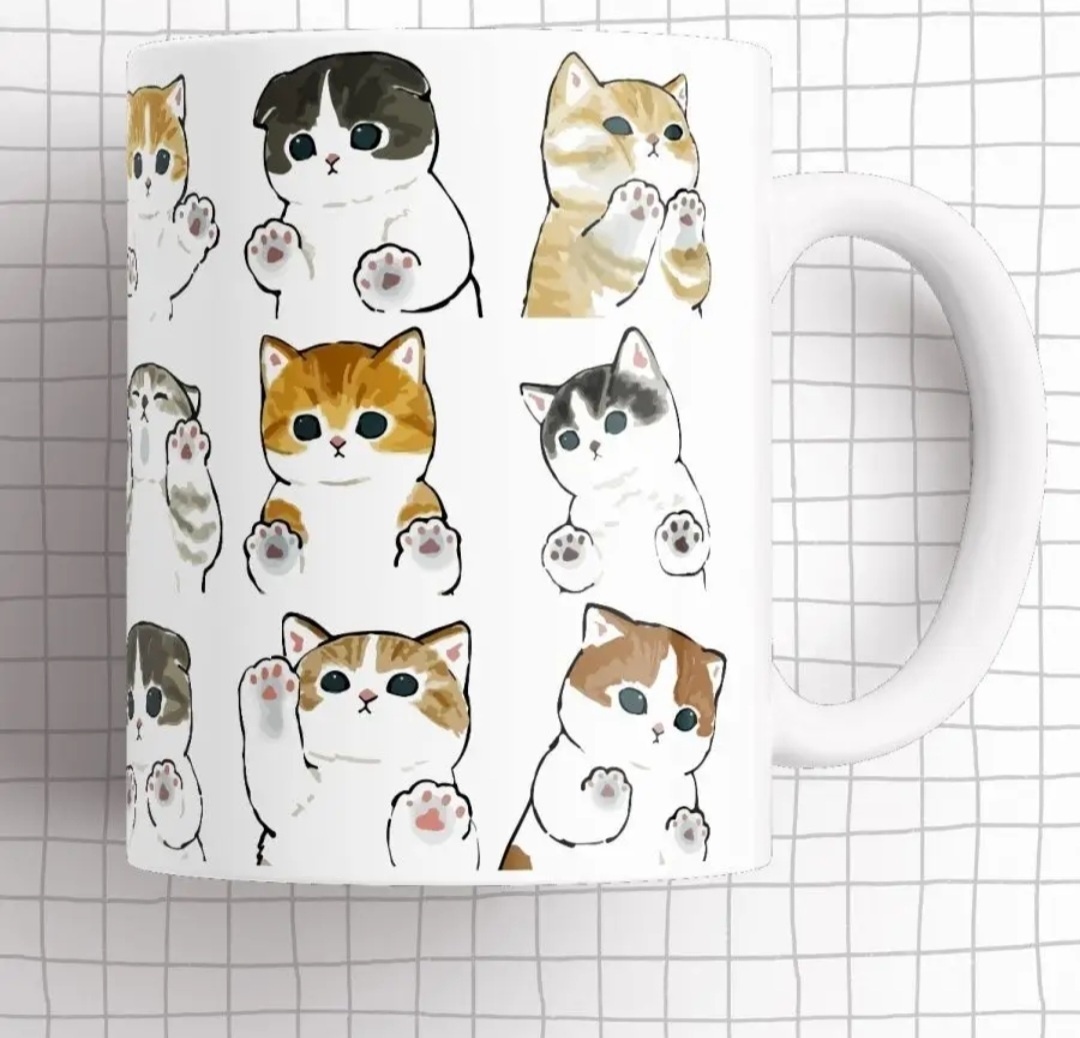 Кружка «Котики», 330 мл, керамика, 1 шт.