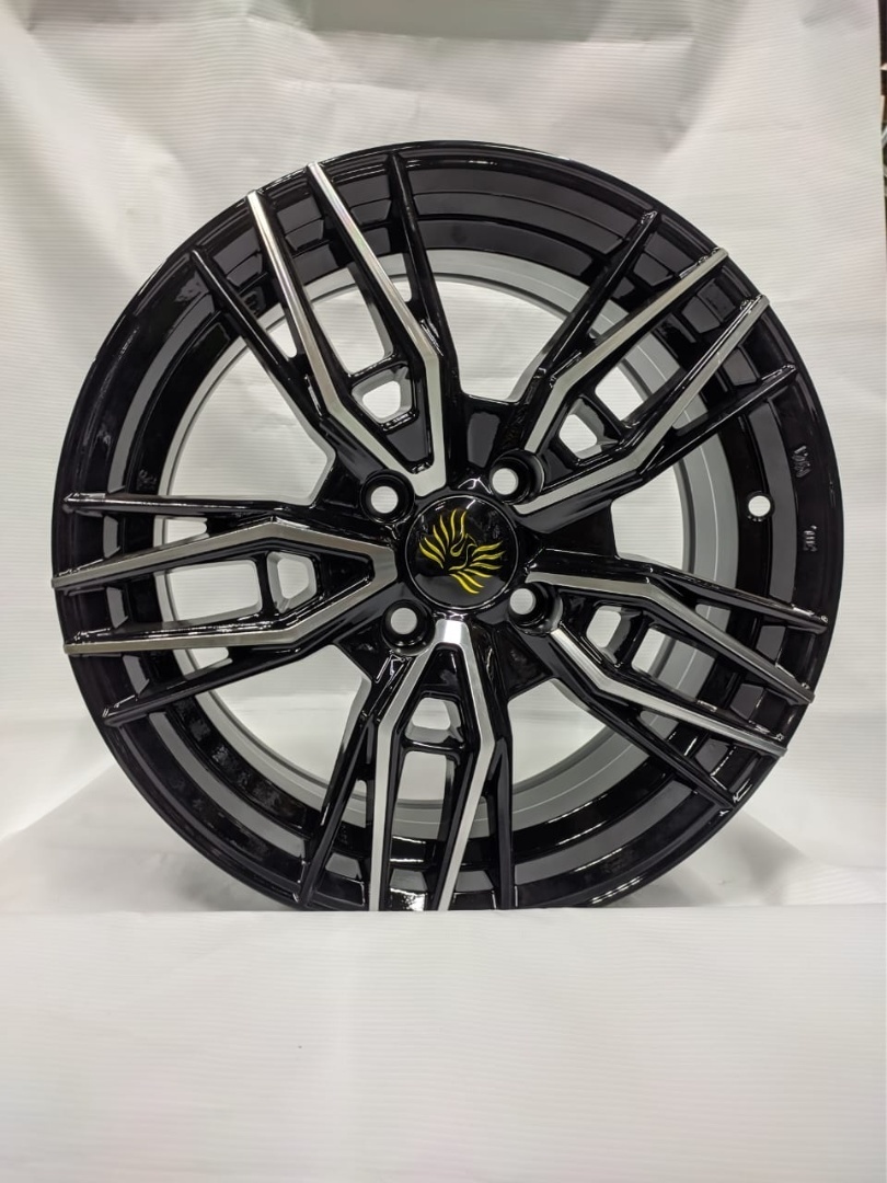 Wheels D2850 6.5x15/4x100 D67.1 ET35 черный, серебристый