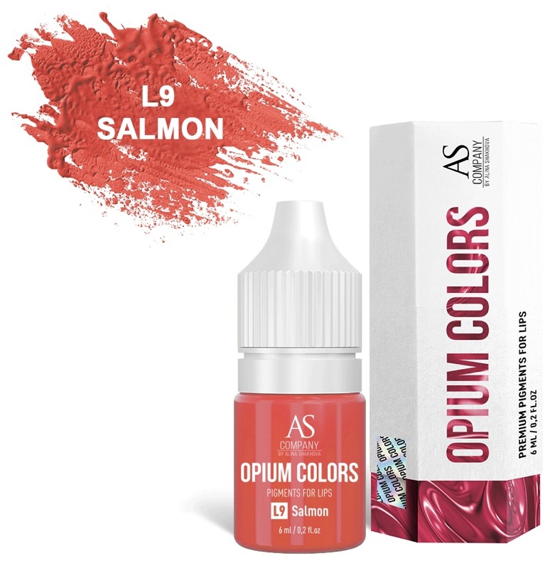 AS COMPANY Opium Colors для губ пигмент L9 Salmon 6 мл