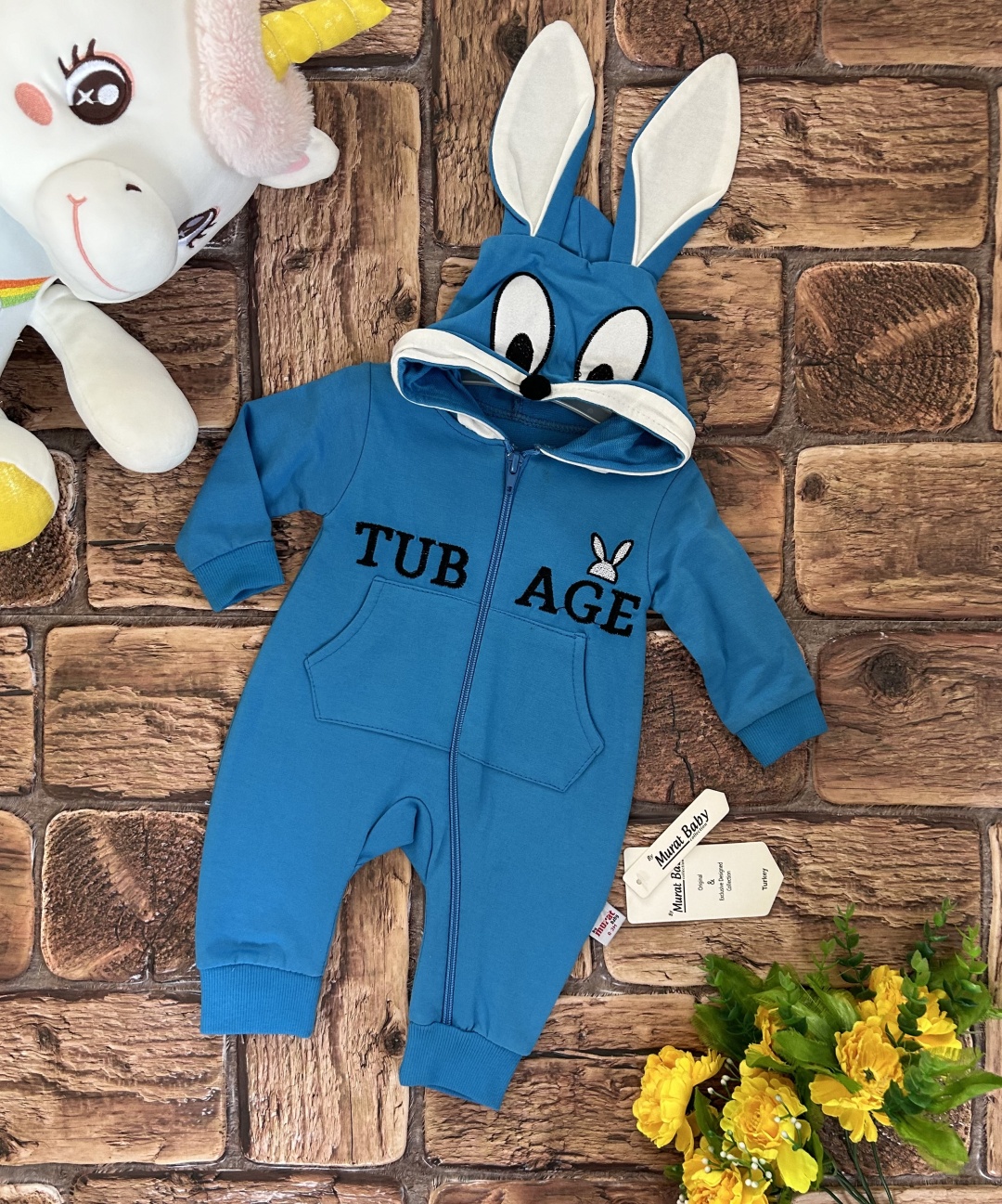 Комбинезон Murat Baby синий, белый