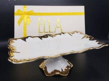 Блюдо ELLA 35х21 см, фарфор, 4 шт