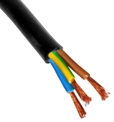 Светотехника кабель КГ 3x2.5 кв.мм, 1 м