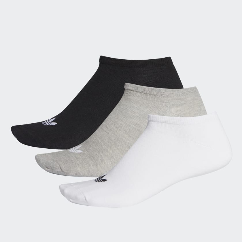 Носки adidas 3 пары черный, серый, белый 31-34
