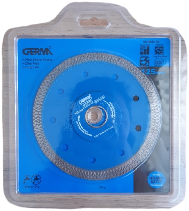 Диск отрезной алмазный 125x21х1.3 мм, GERMA GERMA125