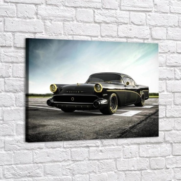 Red panda Buick Roadmaster на натуральном холсте 40x60