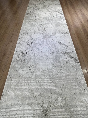 Ковровая дорожка KARTAL короткий ворс, хлопок, вискоза, полиэстер, 78 см x 9.5 м