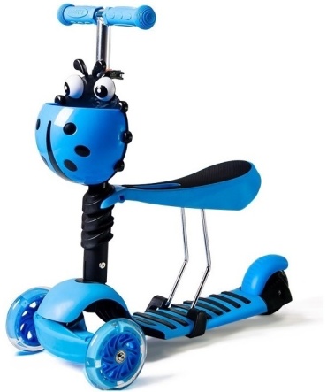 ScooTer 3 in 1 Божья коровка синий