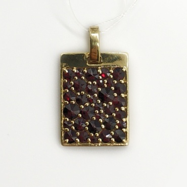 Подвеска Granat SP-41262 вес 3.1 г серебро, гранат