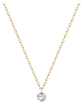 Колье LUXOR JEWELRY 070377 длина 45 см вес 1.37 г золото, фианит