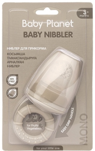 Ниблер Baby Planet Mono 8474/3 серый