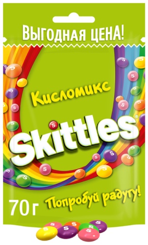 Конфеты жевательные Skittles Кисломикс 70 г