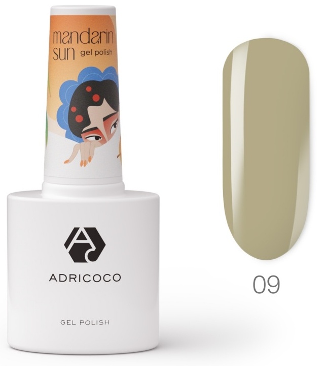 ADRICOCO гель-лак Mandarin Sun 09 глянцевое 8 мл