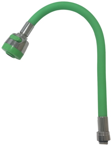 ZERIX гибкий излив смесителя Гусак силиконовый гибкий Zerix SPS-01 Green