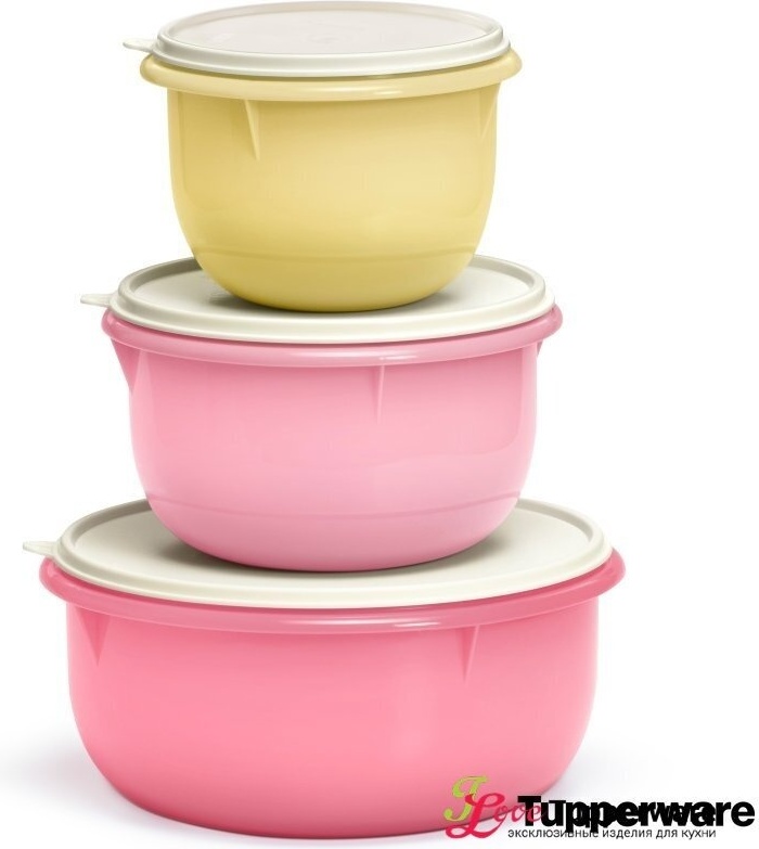 Купить Tupperware набор контейнеров 831671 3 шт, пластик в кредит в ...