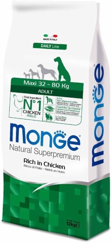 Monge Maxi Adult Chicken Курица для взрослых крупных пород 12 кг