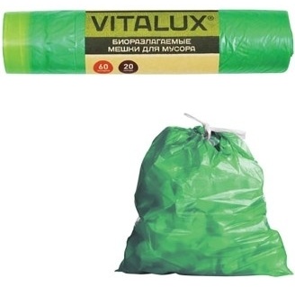 КОНЦЕПЦИЯ БЫТА Vitalux 1251 60 л зеленый 20 шт