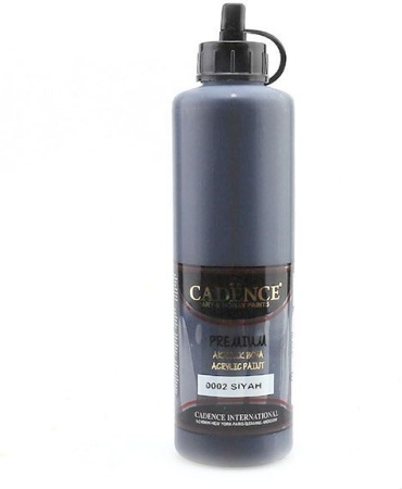 Акриловые CADENCE 0002 черный 1 шт 500 мл