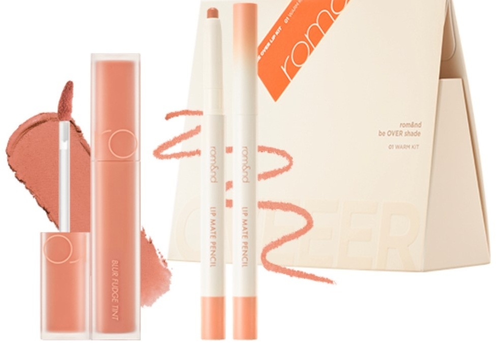 Romand Be Over Lip Kit Set 01 Warm набор декоративной косметики для женщин