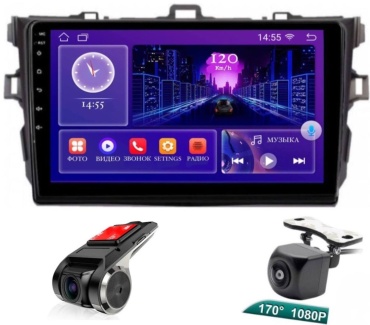 DELUXEAUTO BT8 Toyota Corolla 2007-2013 2Gb+32Gb + камера заднего вида/видеорегистратор