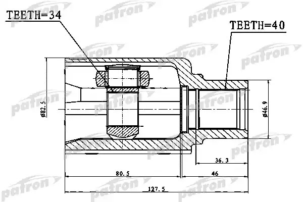 PATRON шрус PCV1757
