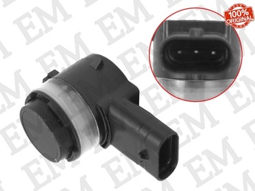EM парктроник EM Датчик парковки PORSCHE CAYENNE 10-/PANAMERA 09-16/MACAN 13-/SKODA OCTAVIA 13-/VOLKSWAGEN GOLF 12- ST-5Q0919275 черный
