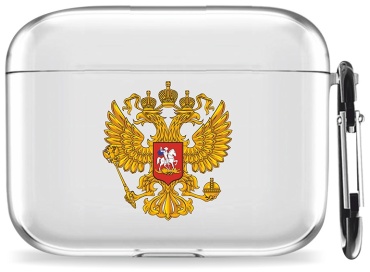 Чехол Mcover для Apple AirPods Pro 2 прозрачный