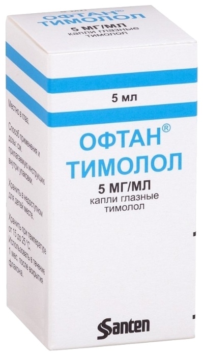 Купить Офтан-Тимолол капли 0.5% 1 шт  – Магазин на Kaspi.kz