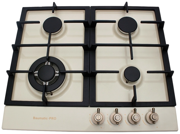 Газовая варочная поверхность Baumatic-PRO PG6041-CCI M бежевый Baumatic-PRO купить в Казахстане