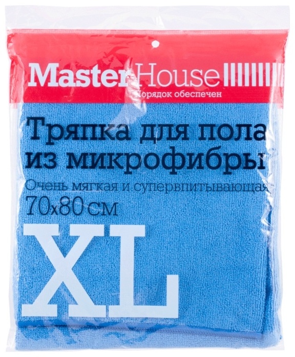 Тряпка для пола Master House XL 60178 1 шт, микрофибра