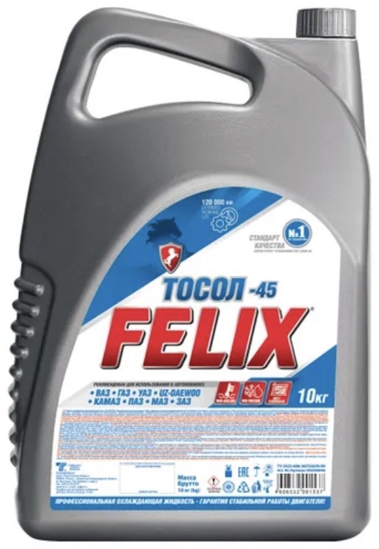 Купить Антифриз Felix Тосол -45 синий (голубой) G-11 10 л в Алматы ...