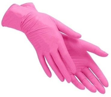 Wally Plastic перчатки 349564 розовый 100 шт