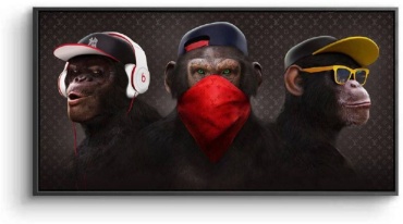 Broome.art картина Monkeys swag LV 120x60 см
