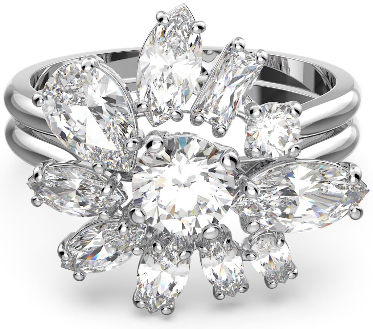 Набор Swarovski Global Collection размер 15.5 ювелирный сплав, цирконий