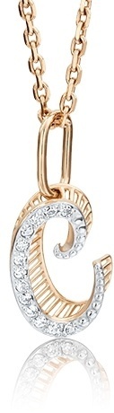 Подвеска PLATINA 03-2448-С-401-1110-03 вес 0.57 г золото, фианит