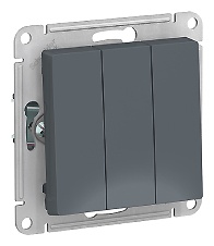Выключатель клавишный Systeme electric ATLAS, грифель