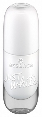Essence лак Gel nail colour 33 Just white 8 мл