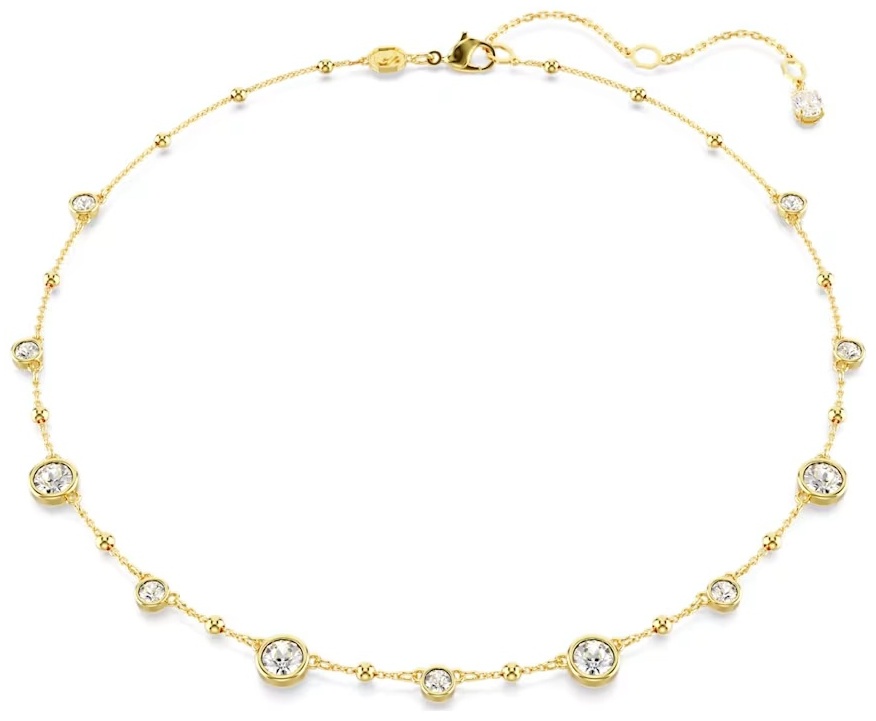 Swarovski длина 45 см ювелирный сплав, кристаллы Swarovski, цирконий