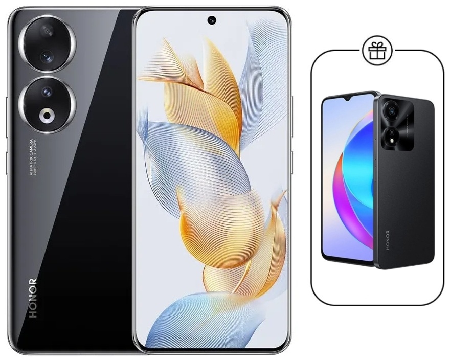 Купить Смартфон HONOR 90 8 ГБ/256 ГБ черный + подарок в Алматы ...