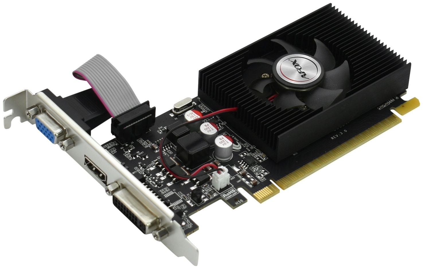 Видеокарта AFOX GT610 AF610-2048D3L7-V6 2 ГБ