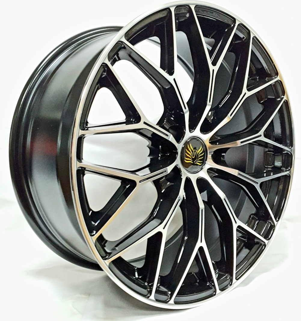 Sakura Wheels YA5647BP 8x18/5x114.3 D67.1 ET35 черный, серебристый