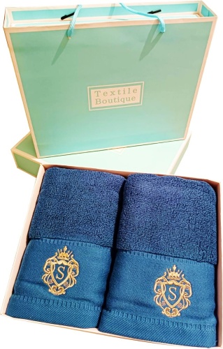 Набор полотенец Textile Boutique 76x34 см, хлопок, махровая ткань, 2 шт,